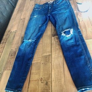 Madewell Higher Rise 9” Skinny Ripped Jeans